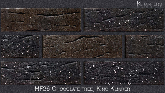 Фасадна термопанель з клінкерною плиткою HF26 Chocolate tree, King Klinker
