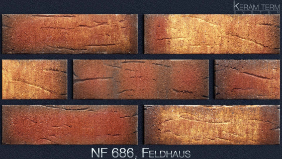 Фасадна термопанель з клінкерною плиткою NF 686, Feldhaus