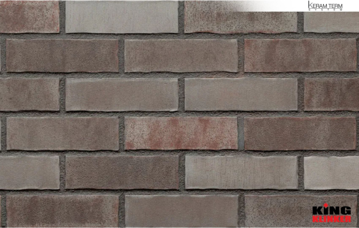 Фасадна термопанель Фасадна термопанель з клінкерною плиткою HF49 Grey Satin 14mm. - 3
