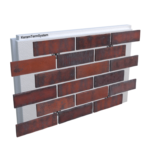 Фасадна термопанель Фасадна термопанель з клінкерною плиткою HF30 Heart brick - 1
