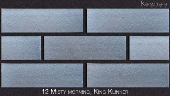 Фасадна термопанель з клінкерною плиткою 12 Misty Morning, King Klinker
