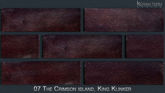 Фасадна термопанель з клінкерною плиткою 07 The Crimson Island, King Klinker