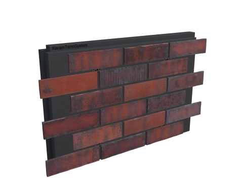 Фасадна термопанель Фасадна термопанель з клінкерною плиткою HF30 Heart brick