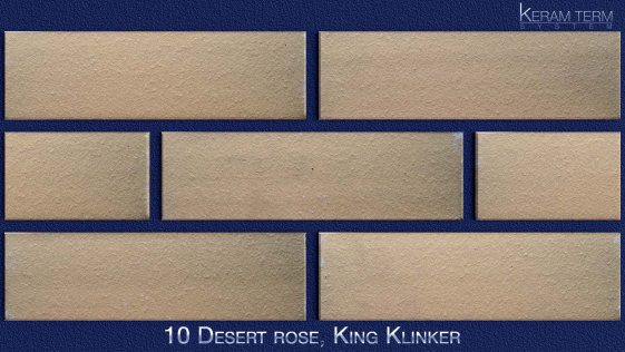 Фасадна термопанель з клінкерною плиткою 10 Desert Rose, King Klinker