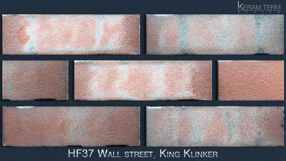 Фасадна термопанель з клінкерною плиткою HF37 Wall street, King Klinker