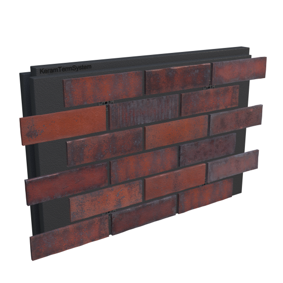 Фасадна термопанель Фасадна термопанель з клінкерною плиткою HF30 Heart brick - 1