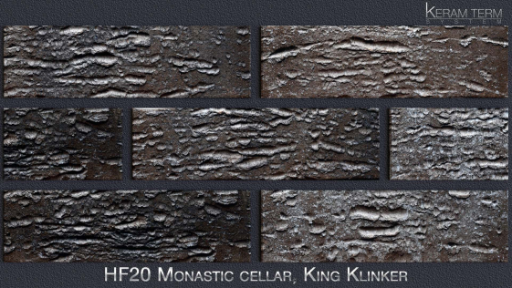 Фасадна термопанель з клінкерною плиткою HF20 Monastic cellar, King Klinker